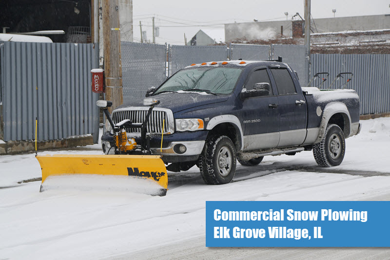 Commercial Snow Plowing in Elk Grove Village, IL