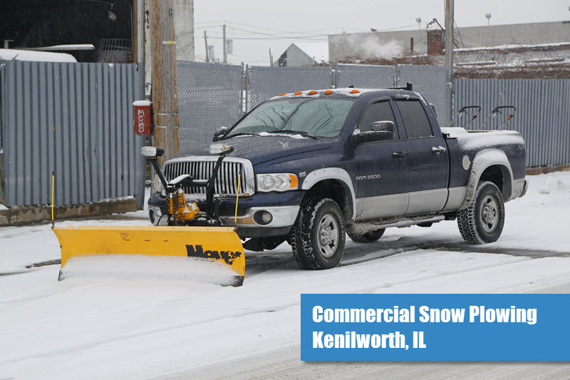 Commercial Snow Plowing in Kenilworth, IL